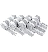 KinHwa Microfiber Hand Towels for Bathroom Soft and Absorbent Face Towels Grey Bathroom Hand Towe...