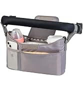 Tiny Twinkle Universal Stroller Organizer with Adjustable Strap - Waterproof Stroller Caddy Fits ...
