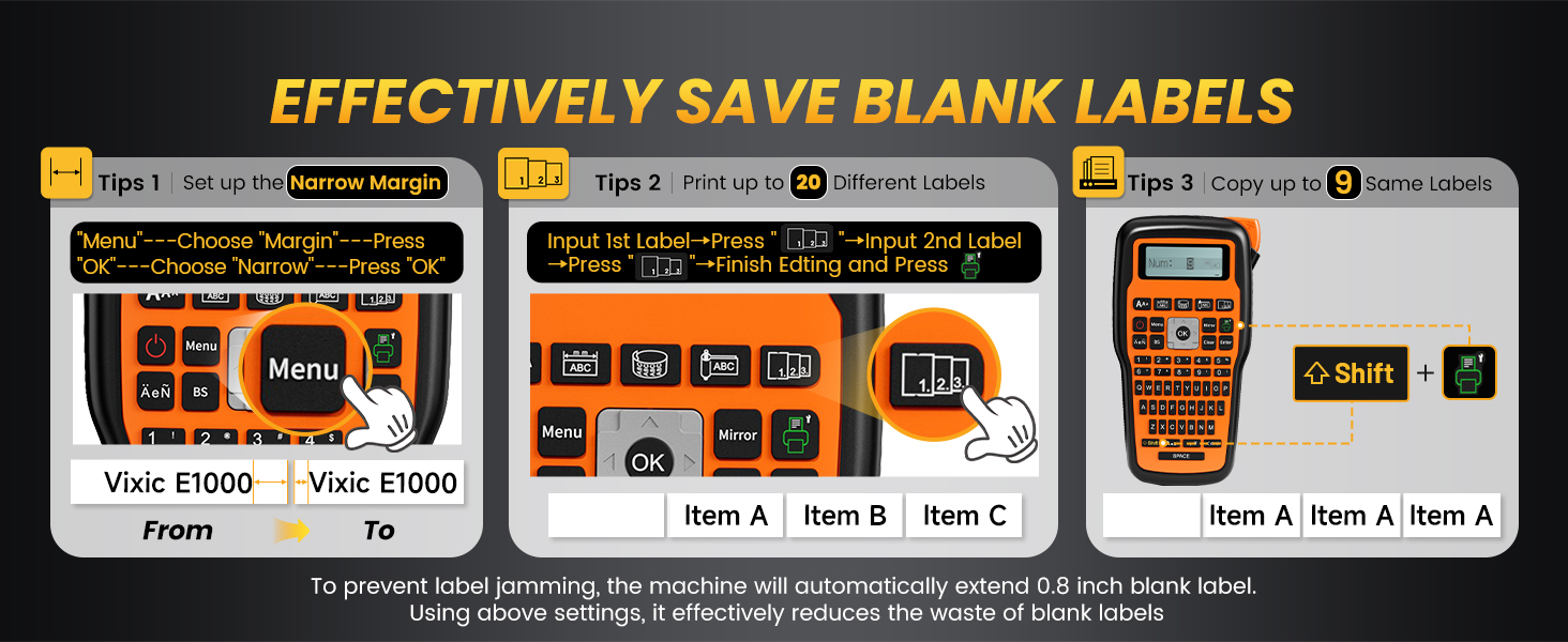 label maker machine save labels tips