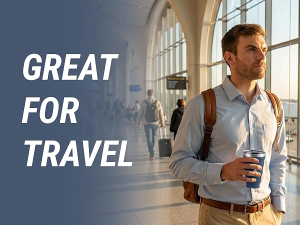 Reusable collapsible tumbler for airport travel and everyday carry