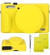SZHSYJY Case for Canon Powershot G7 X Mark III Digital Camera,Soft Silicone Case for Canon Powers...