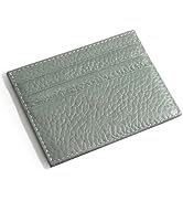 M-Plateau Credit Card Wallet, Super Slim Card Holder, Genuine Leather Wallet for Man and Women wi...