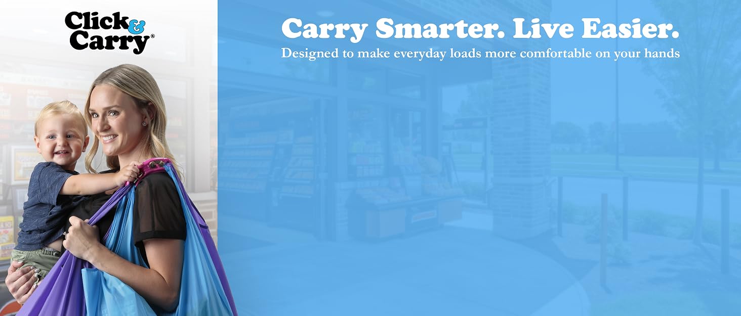Click and Carry Grocery Bag Holder, Grocery Bag Carrier Handle, Shark Tank Products