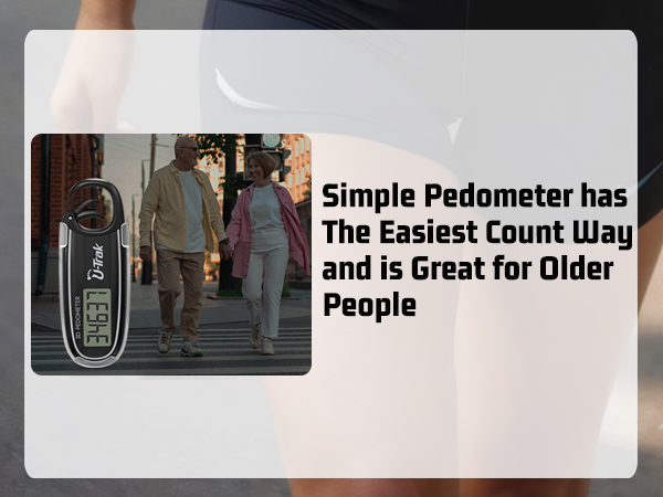 U-Trak 3D Pedometer for Walking is the easiest count way for older people