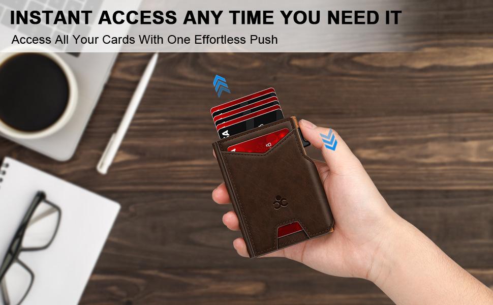 metal wallets for men pop up wallet