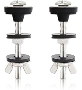 Universal Toilet Tank to Bowl Bolts Kit, Heavy Duty Toilet Bolts, Waterproof Stainless and Rubber...