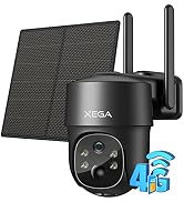 Text reads 'AEGA'. Multiple black WiFi security cameras with dual antennas shown from different angles, featuring dome-shaped design and wireless connectivity indicators.