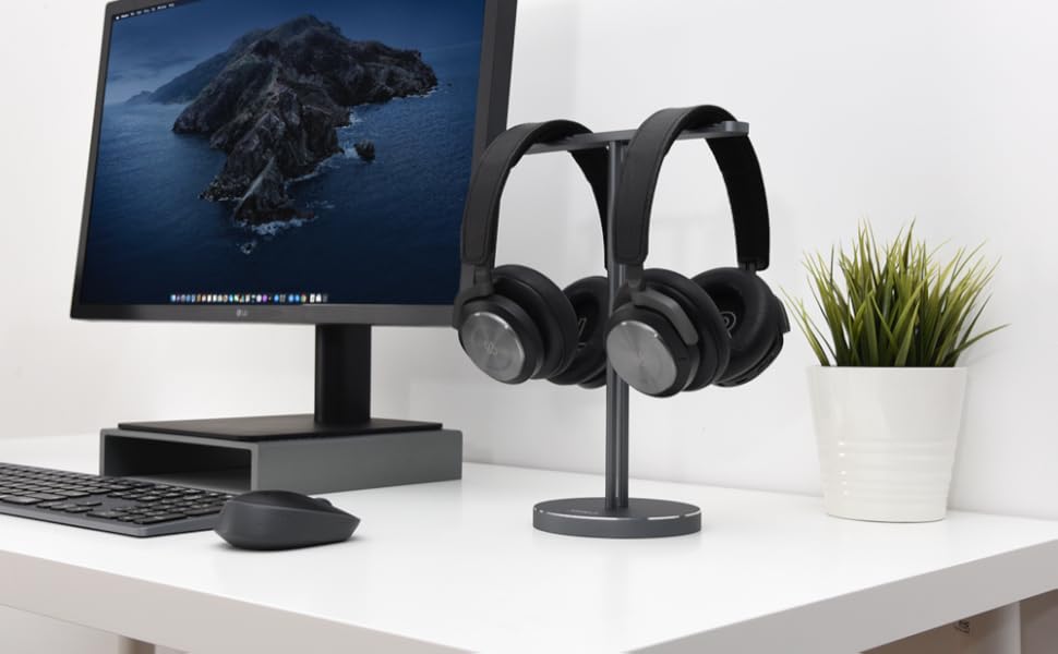 headphone stand double