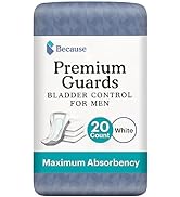 Because Premium Guards for Men – Discreet, Individually Wrapped Bladder Control Liners – Maximum ...