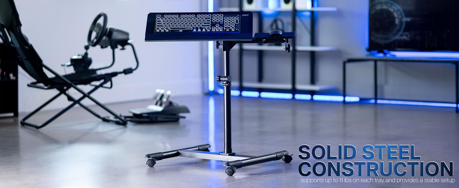 Freestanding Keyboard Tray Cart