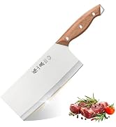 ZHANG XIAO QUAN SINCE 1628 7.3” Meat Cleaver Butcher Knife, Chinese Vegetable Chopper Slicing Kni...