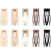 10 Pcs Double Grip Hair Clips, Sightor Metal Snap Hair Clips Hair Barrettes for Women Hair Making...