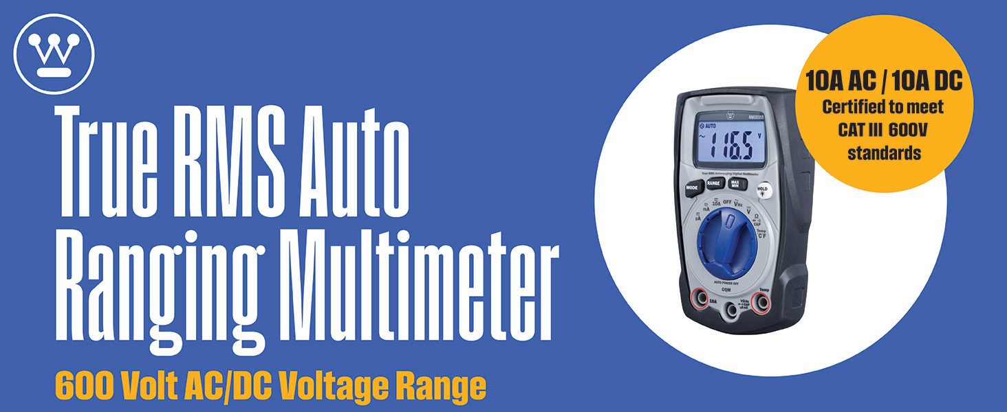 Small screen true rms multimeter