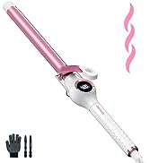 ORYNNE Ceramic Curling Iron, 3/4 Inch Barrel, Digital Temp Control, Fast Heat Up, 7 Adjustable Te...