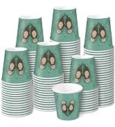 RUSPEPA 2 oz Bathroom Cups, Disposable Paper Cups - 100 Pack Sea Otter Design Printed - Mini Mout...