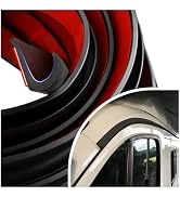 26.25Ft RV Rain Gutter Diverter with J-Shape Drip Guide Rail, Self-Adhesive Gutter for Roof Reduc...