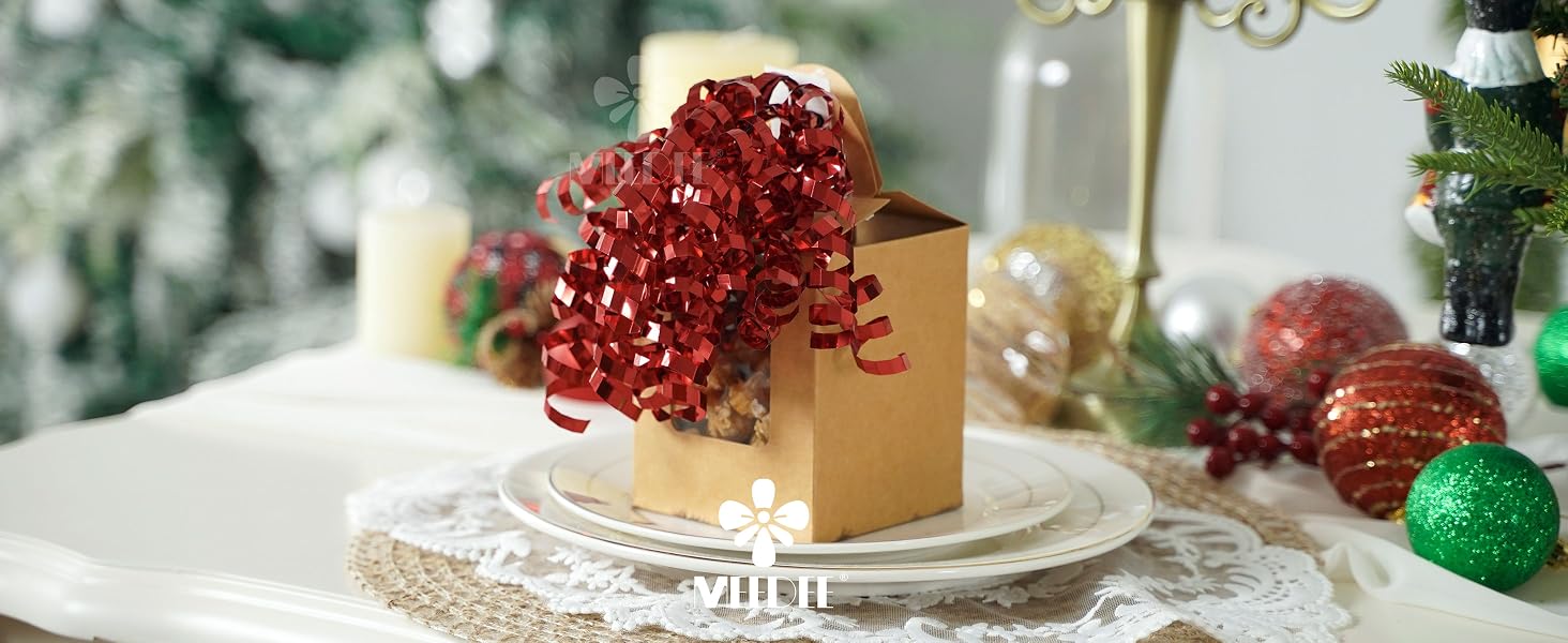 red xmas bows