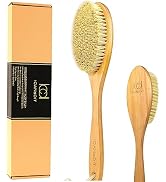 ICANdOIT Very Stiff Dry Brushing Body Brush for Men&Women, Long Handle Dry Skin Brush for Celluli...