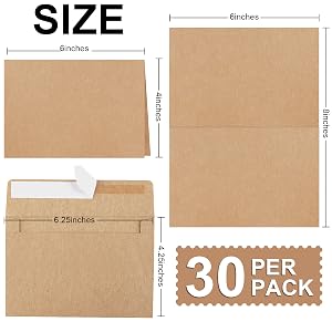Blank Cards and Envelopes 4x6 Invitation Cardstock Thank you Blank Greeting Cards and Envelopes
