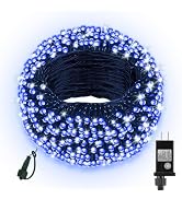 66FT 200 LED Christmas Lights with Timer, Twinkle Fairy Lights String with 8 Flashing Modes Strin...