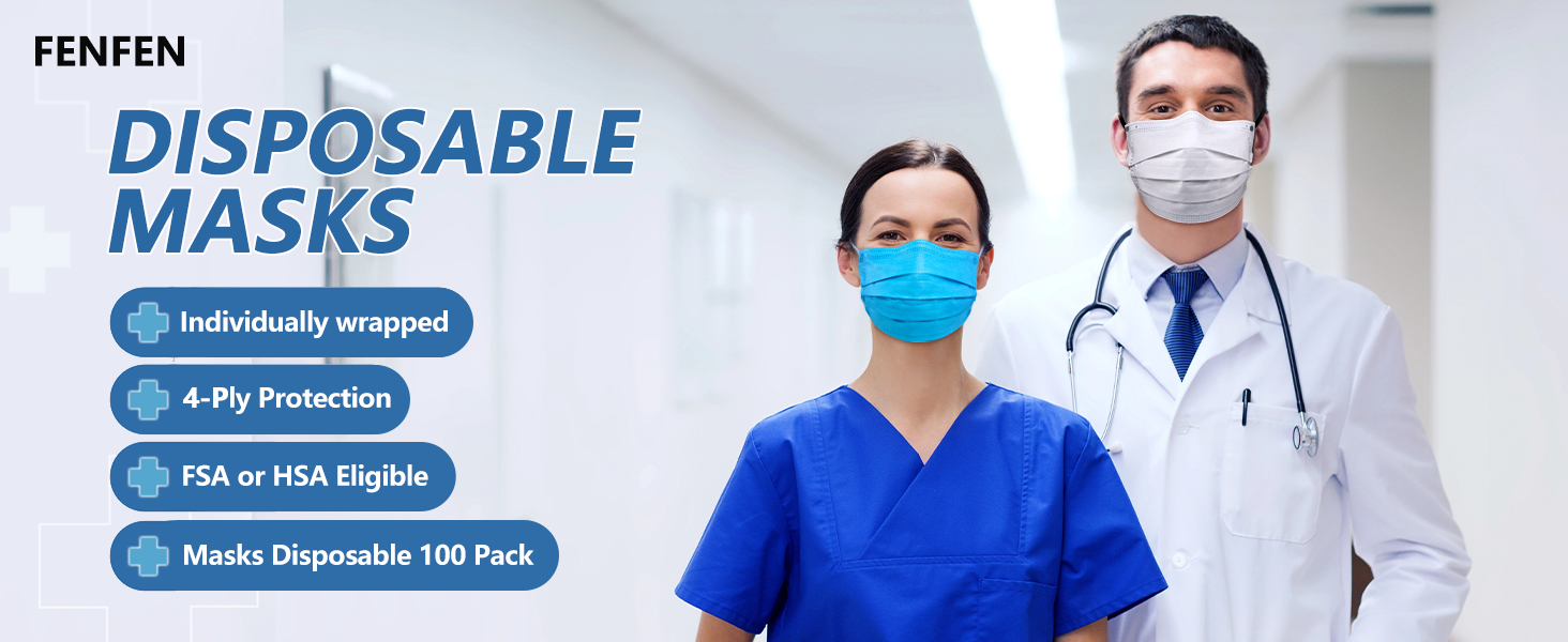 disposable face masks,masks,masks disposable 100 pack,face mask,mask,FSA or HSA,disposable mask