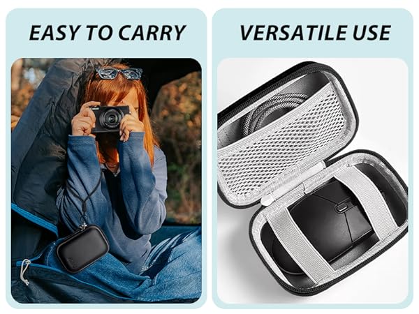 digital camera cases zs100 carrying lanyard eva mesh pocket estuches para cámaras digitales black