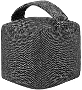 4.4 lbs Heavy-Duty Door Stopper, Decorative Door Stopper, Weighted Fabric Door Stopper for Bedroo...