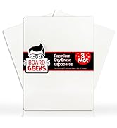 Board Geeks Mini Dry Erase Board Lapboard 9"x12"- 3 Portable Student White Boards for Students, C...