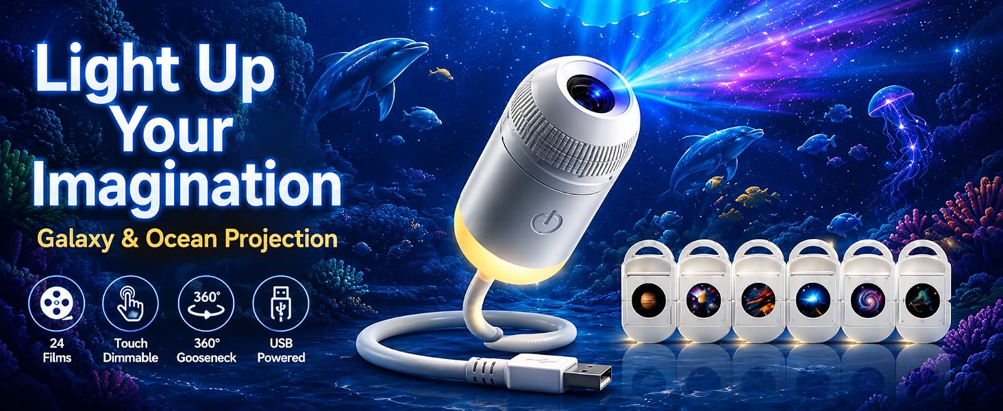 Galaxy Projector Night Light