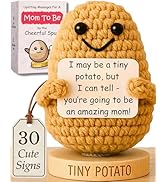 Mom to Be Gifts - Handmade Crochet Potato with 30 Empowering Messages for Expecting Moms - Unique...