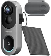 BOTSLAB 5MP Doorbell Camera Wireless with Solar Panel, Nonstop Power Video Doorbell with Head-to-...
