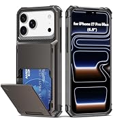 AFGHOA for iPhone 17 Pro Max Wallet Case,5 Credit Card Holder Case 17ProMax | 6.9 Inch,Flip Cover...