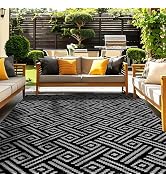 OPPODREAM Outdoor Rug 5x8 Ft, Waterproof Outdoor Plastic Straw Rug for Patio, Reversible Out Door...