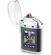 Dual Arc Plasma Lighter Windproof Flameless Electric Lighter Rechargeable for Outdoor by AXHHTVCGY