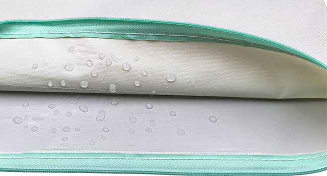 Waterproof main pocket