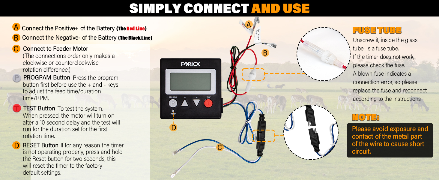 Feeder 8 Times Digital Timer for Hunting Game Feeding