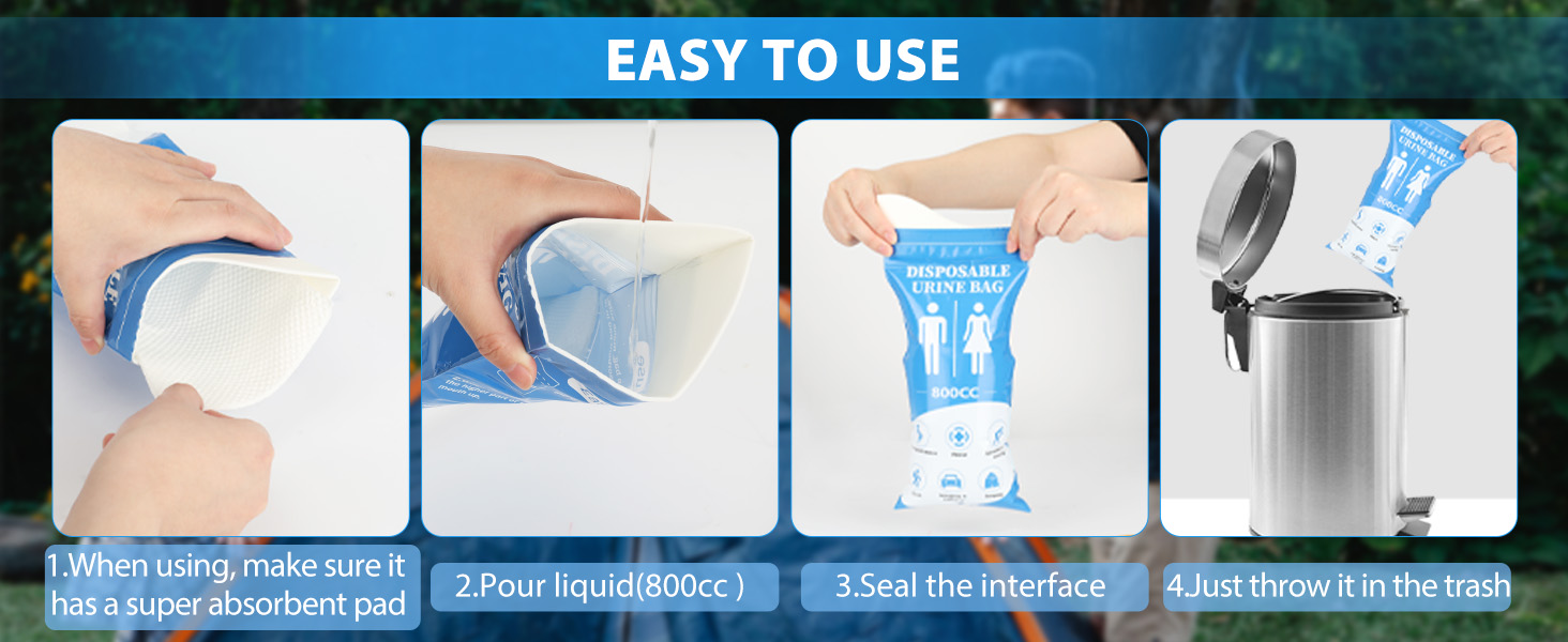 travel urine bag
