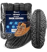 squish Shoe Covers Disposable Non Slip, 100 Pack(50 pairs) Thick Extra Disposable Boot Covers Sli...