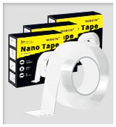 Double Sided Heavy Duty Extra Strong Adhesive Tape -Indoor/outdoor general purpose nano tape for ...