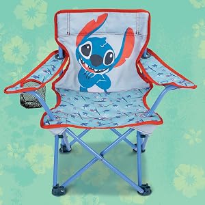 Lilo & Stitch Children's Chair Foldable Camp Chairs for Kids Travel Chair for Park, Sports or Patio