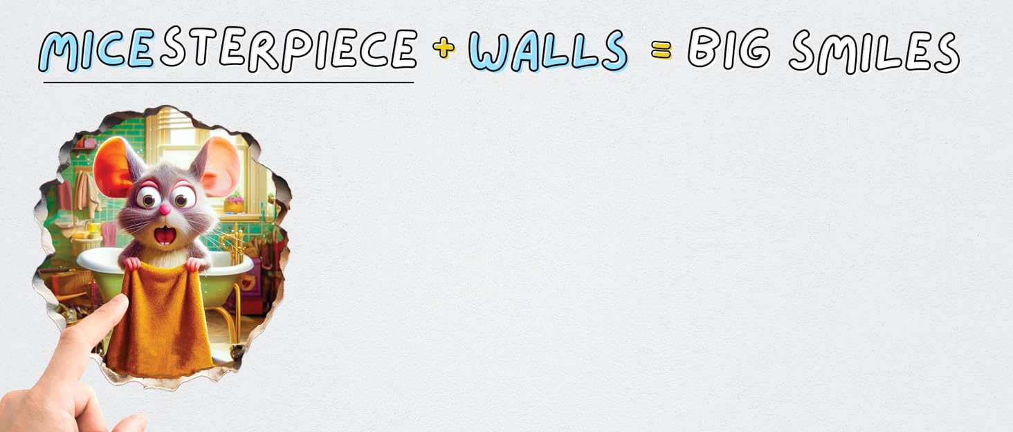 Micesterpiece Wall Sticker Logo Background