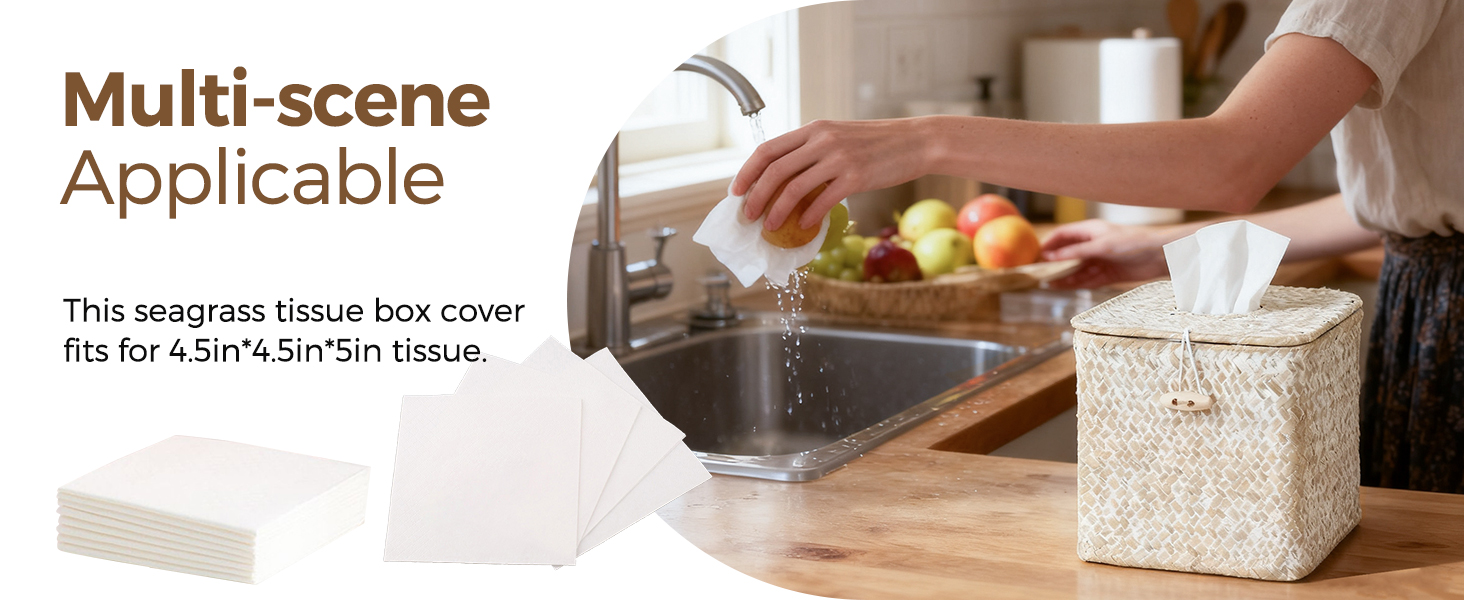 country rustic tissue box cover