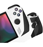 PlayVital Black Premium Handle Grips for ROG Ally Console with Thumb Grip Caps, Non-slip Soft Tex...