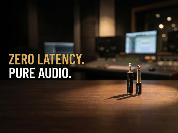 3.5mm to 1/4'' Stereo Audio Adapter, 3.5mm to 1/4'' (6.35mm) Headphone Adapter