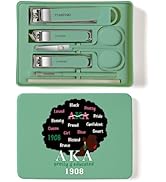 TTJHGYQO Nail Clippers and Beauty Tool Portable Set Nail Clipper Set Manicure Set 6 in 1 AKA Soro...