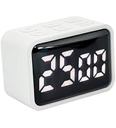 FCXJTU Rechargeable Mini LED Digital Timer, LED Countdown/Up Timer, 3 Pre-Set Memory Time Loud Al...