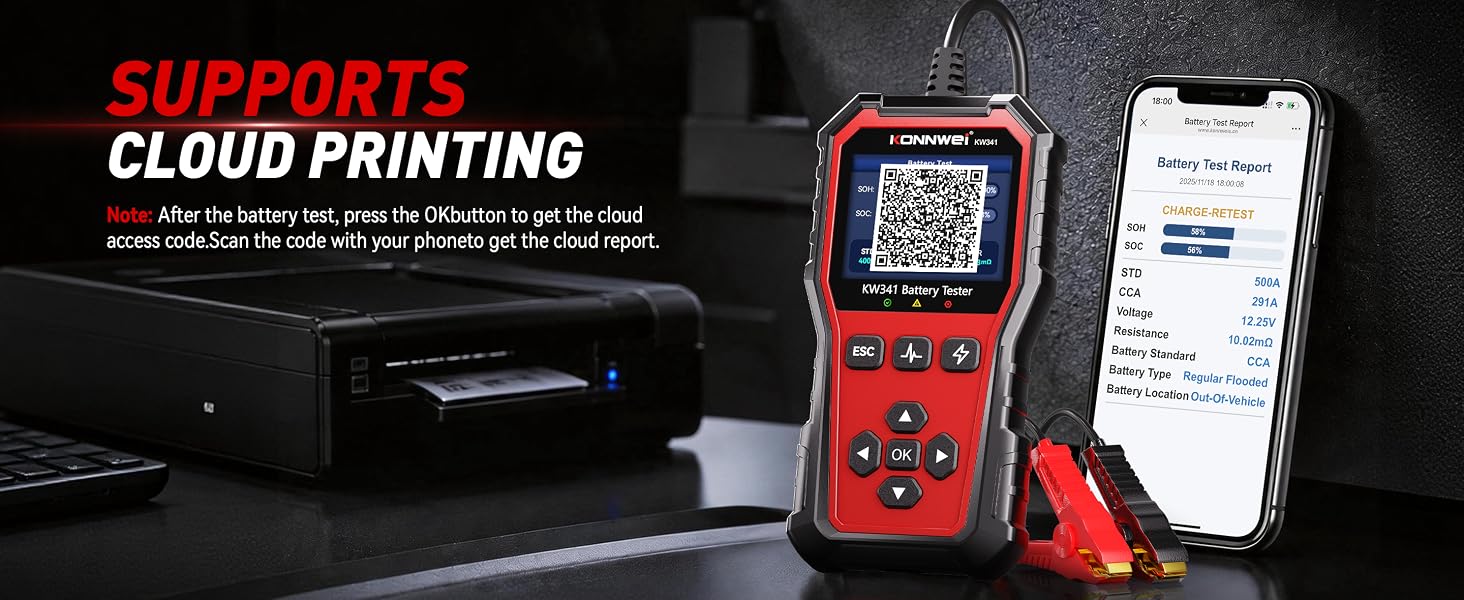 KW341 Battery Tester