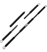 Resistance Band Bar for Fitness – Workout Bar for Exercise, Squat, Biceps, Triceps, Shoulders, Ba...
