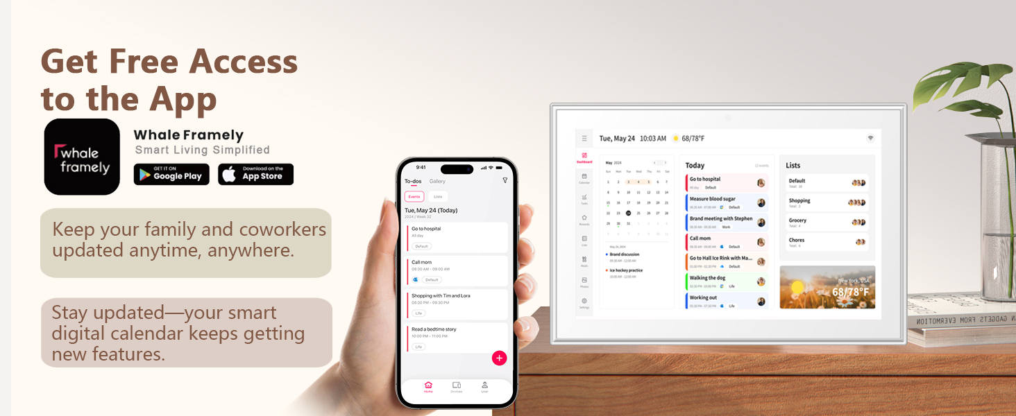 10.1" Digital Calendar