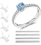 Coopache Ring Size Adjuster for Loose Rings,Mandrel for Making Jewelry Guard, Spacer, Sizer- 2 St...